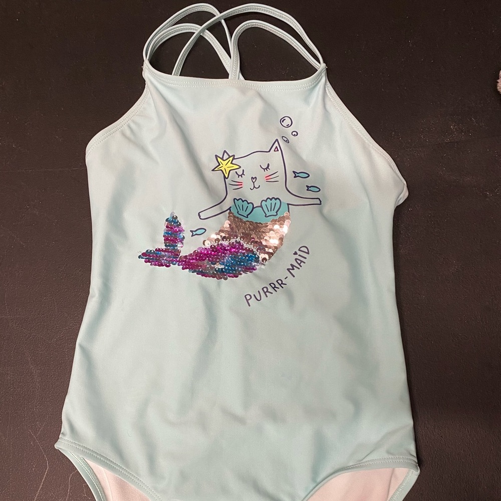 New children’s one piece swimsuit girl size 10-12
